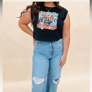 TAYLOR SWIFT THE ERAS TOUR CROPPED GRAPHIC TEE